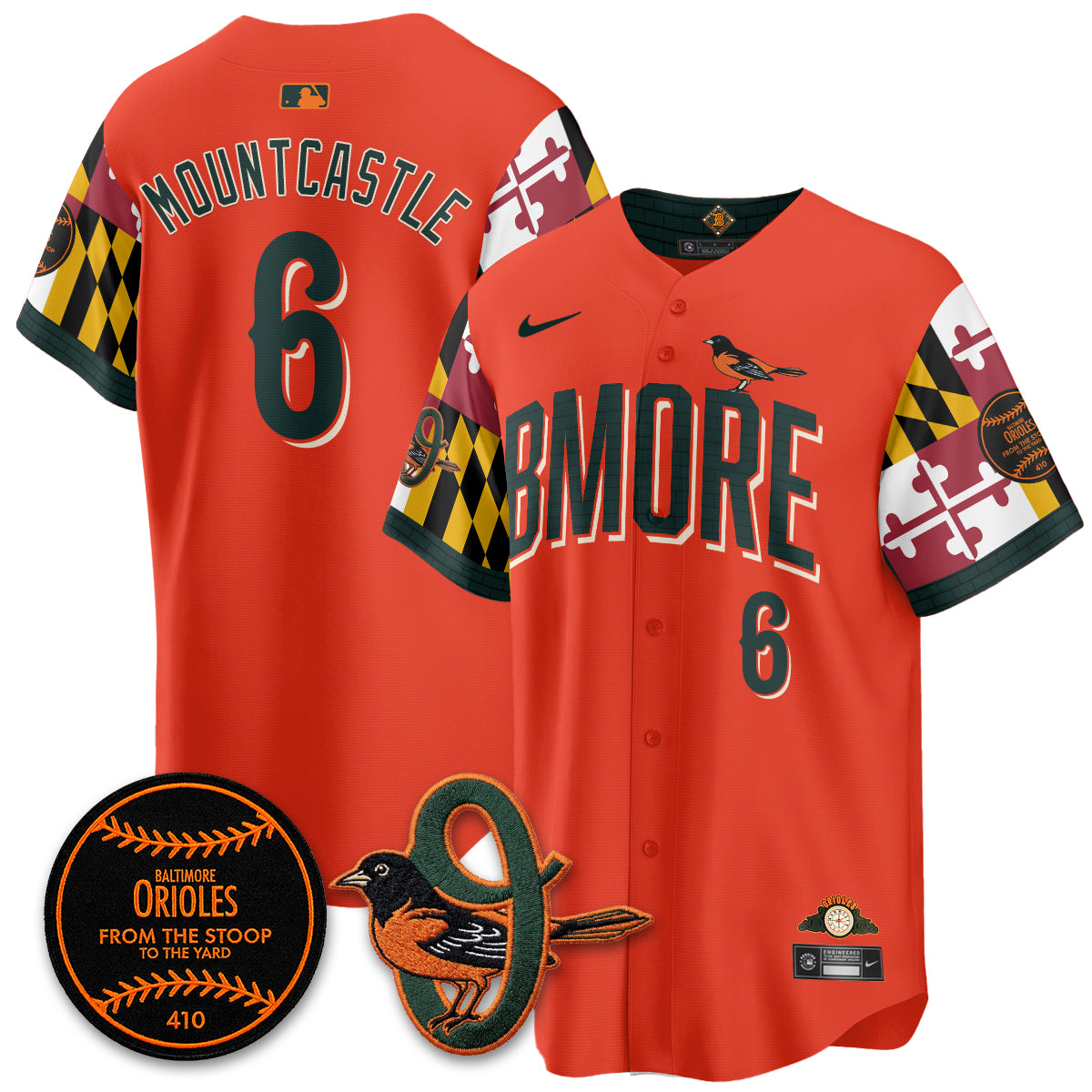 Baltimore Orioles x Maryland State Flag 2026 Vapor Jersey - All Stitched