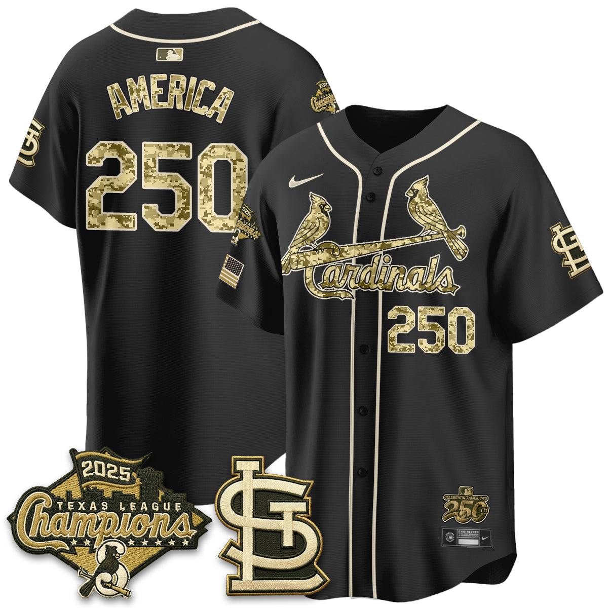 St. Louis Cardinals 2026 Armed Forces Day Jersey - All Stitched