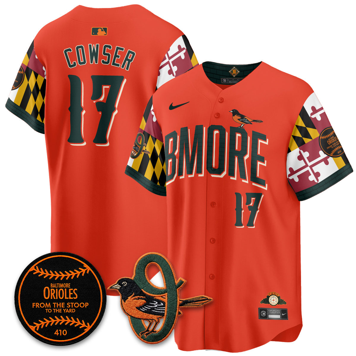 Baltimore Orioles x Maryland State Flag 2026 Vapor Jersey - All Stitched