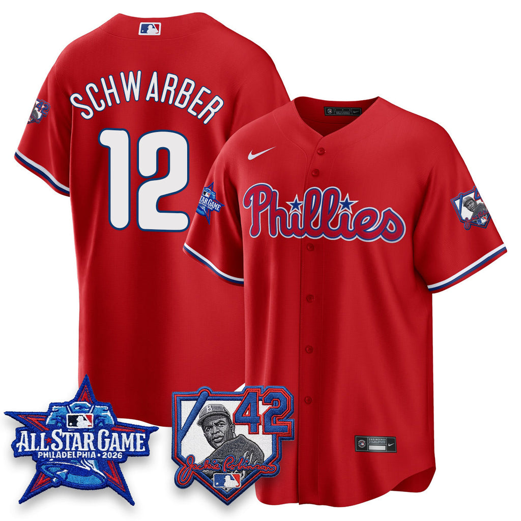 Philadelphia Phillies 2026 Jackie Robinson New Era - All Star Game Vapor Limited Jersey - All Stitched