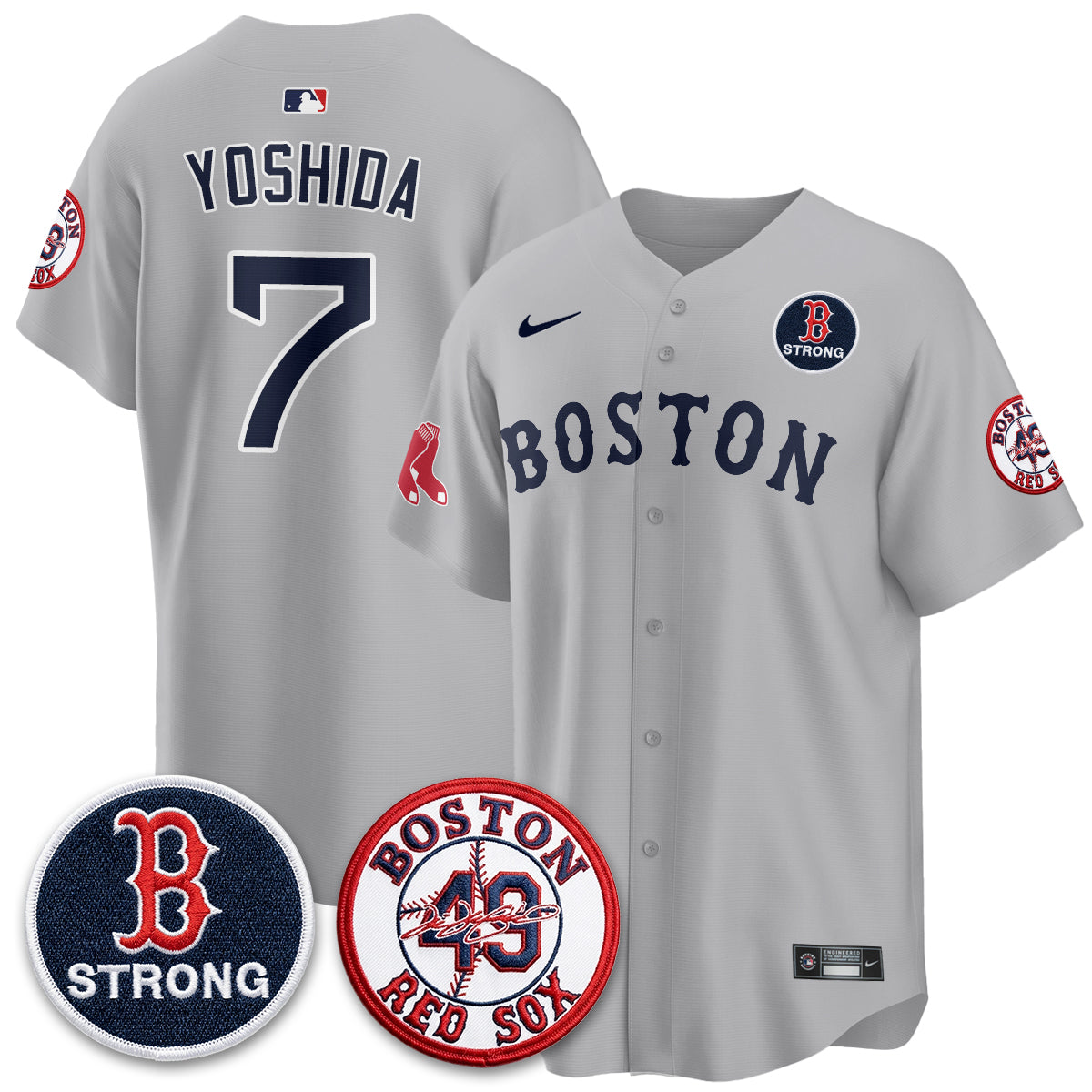 Boston Red Sox Tim Wakefield Memorial Patch Vaper Premier Limited Jersey - All Stitched V2