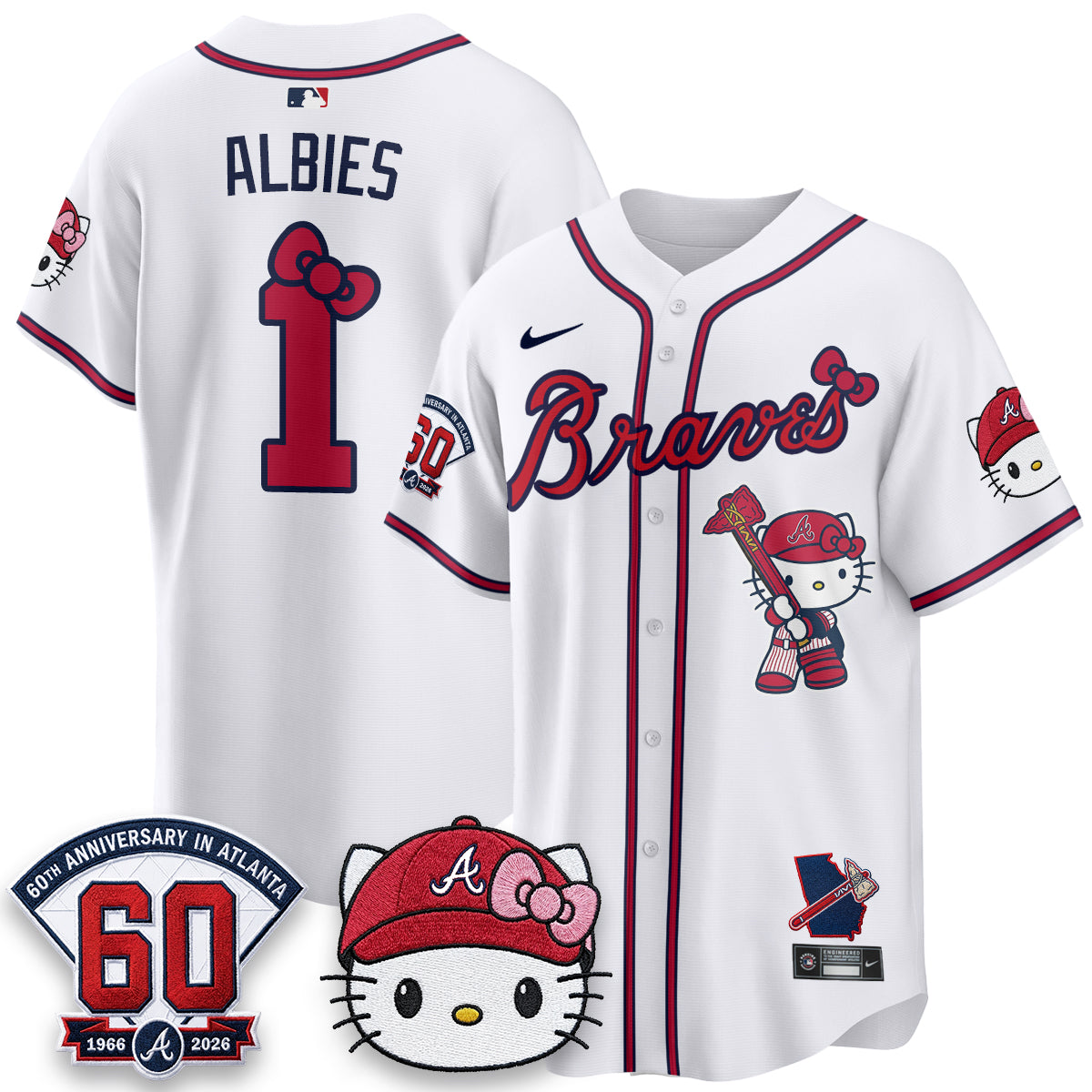 Atlanta Braves x Meow KT 2026 Vapor Limited Jersey - All Stitched