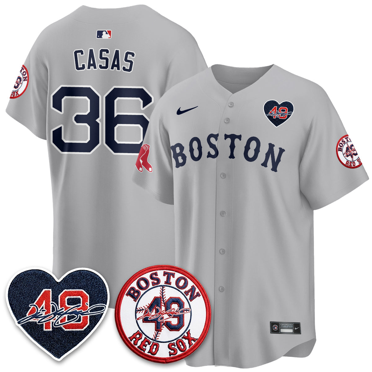 Boston Red Sox Tim Wakefield Memorial Patch Vaper Premier Limited Jersey - All Stitched