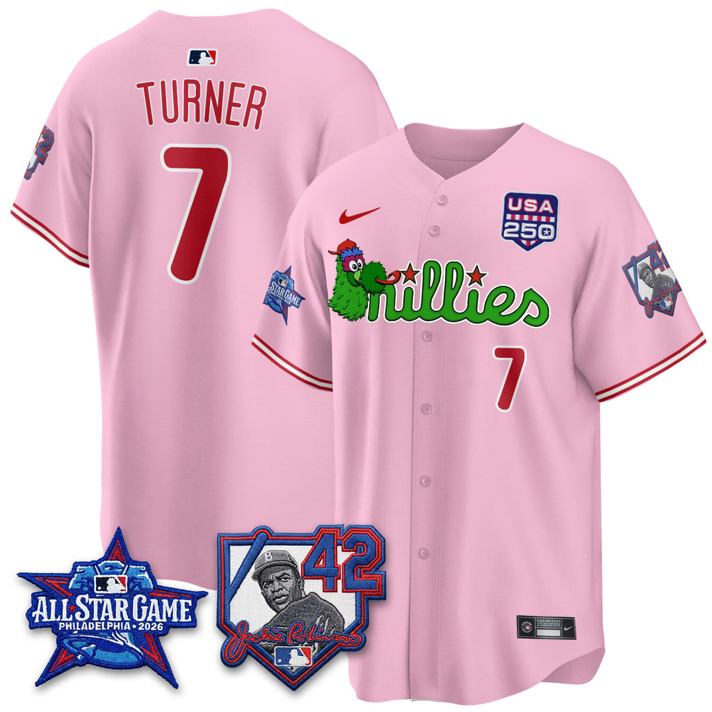 Philadelphia Phillies Phanatic 2026 New Era & 250th USA Vapor Limited Jersey - All Star Game - All Stitched