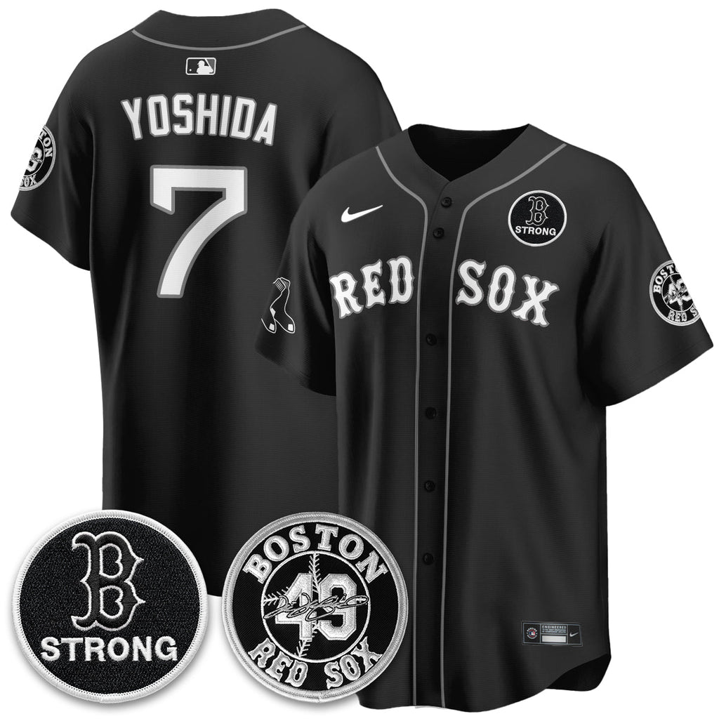Boston Red Sox Tim Wakefield Memorial Patch Vaper Premier Limited Jersey - All Stitched V2
