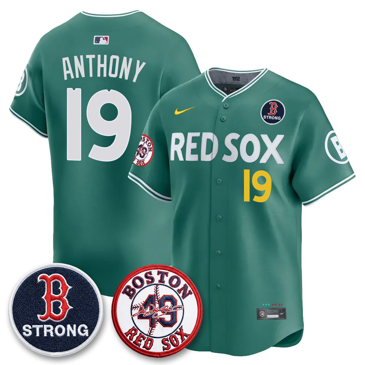 Boston Red Sox Tim Wakefield Memorial Patch Vaper Premier Limited Jersey - All Stitched V2