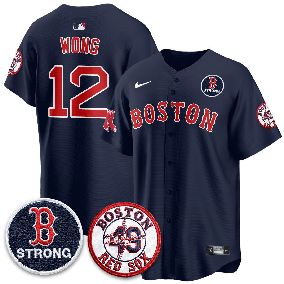 Boston Red Sox Tim Wakefield Memorial Patch Vaper Premier Limited Jersey - All Stitched V2
