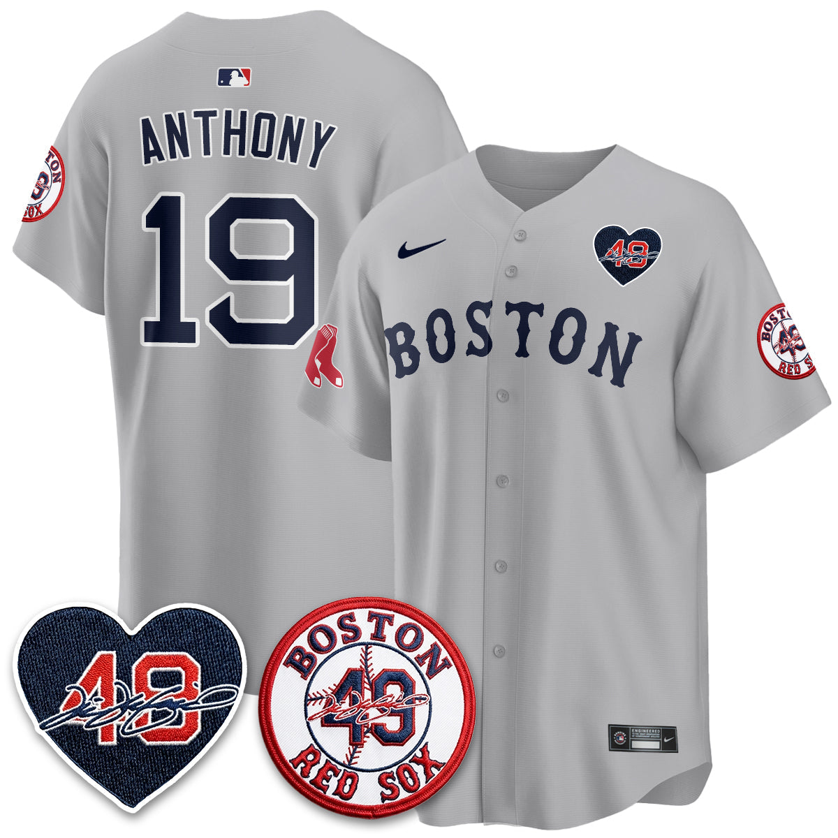 Boston Red Sox Tim Wakefield Memorial Patch Vaper Premier Limited Jersey - All Stitched