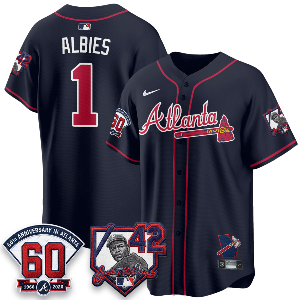 Atlanta Braves 2026 Jackie Robinson Day Vapor Limited Jersey - All Stitched