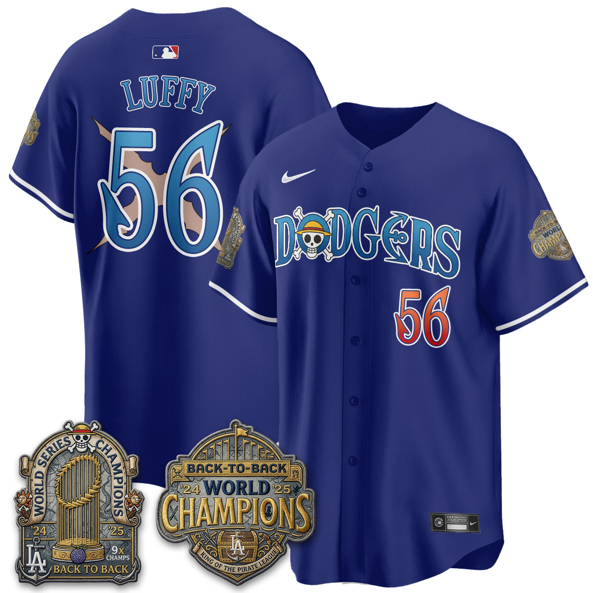 Los Angeles Dodgers Japanese Cartoon Vapor Limited Jersey - Stitched