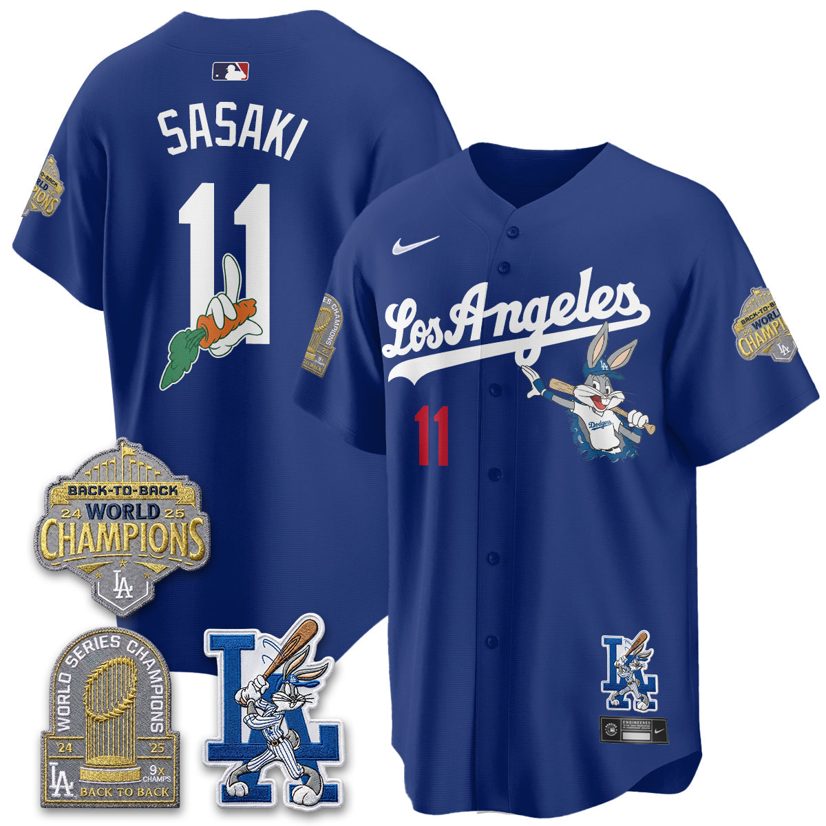 Los Angeles Dodgers Bunny Vapor Limited Jersey - All Stitched