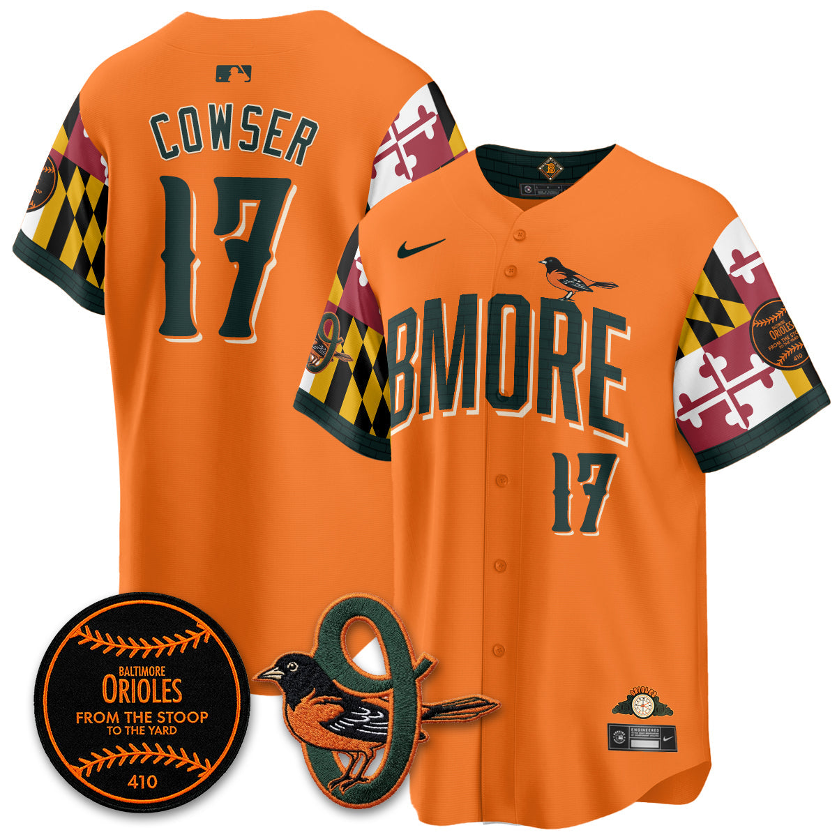 Baltimore Orioles x Maryland State Flag 2026 Vapor Jersey - All Stitched