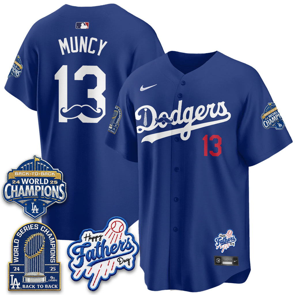 Los Angeles Dodgers Happy Father's Day 2026 Jersey - Stitched