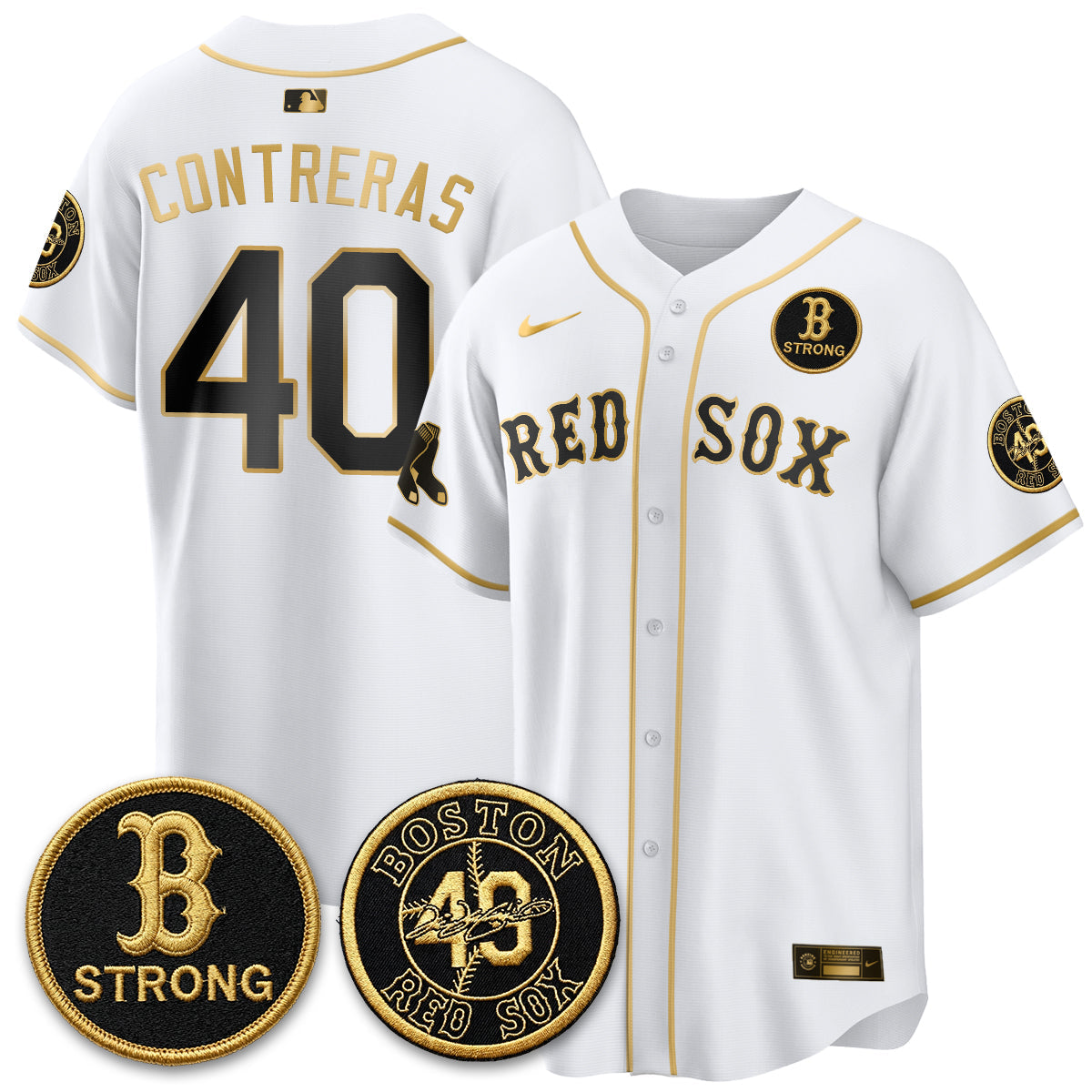 Boston Red Sox Tim Wakefield Memorial Patch Vaper Premier Limited Jersey - All Stitched V2