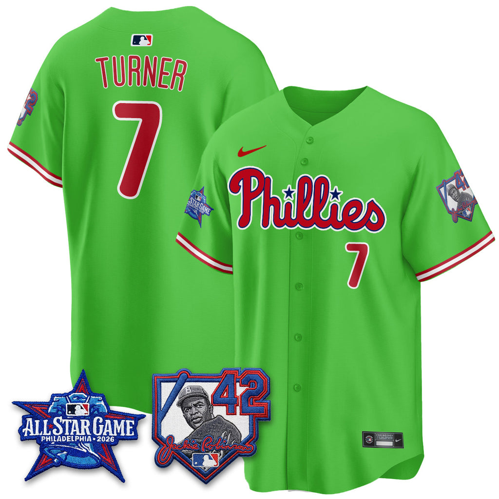 Philadelphia Phillies 2026 Jackie Robinson New Era - All Star Game Vapor Limited Jersey - All Stitched