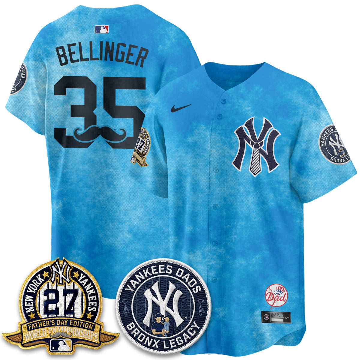 New York Yankees Happy Father's Day 2026 Jersey - Stitched