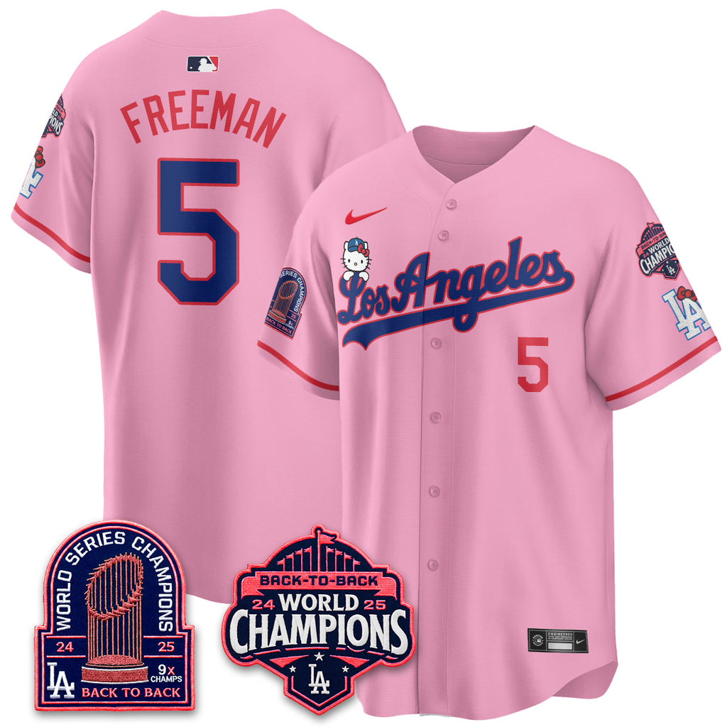 Los Angeles Dodgers x Hello Kitty Night 2026 Vapor Jersey - All Stitched - V2
