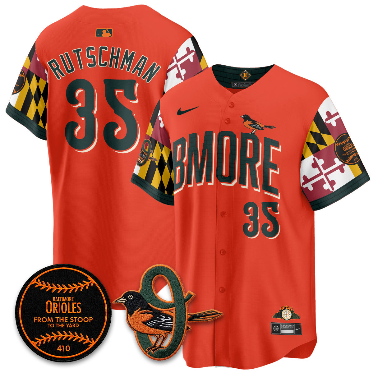Baltimore Orioles x Maryland State Flag 2026 Vapor Jersey - All Stitched
