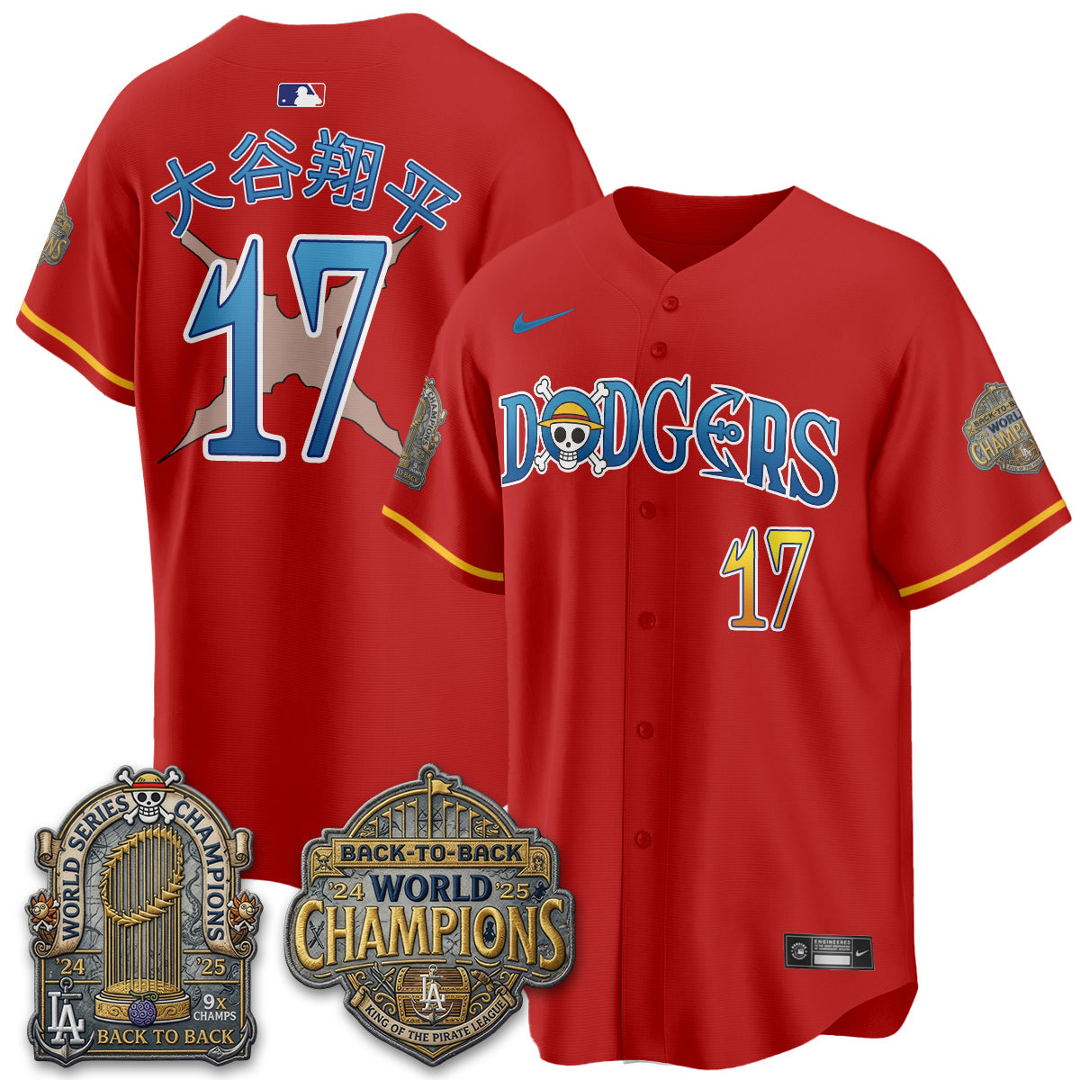 Los Angeles Dodgers Japanese Cartoon Vapor Limited Jersey - Stitched