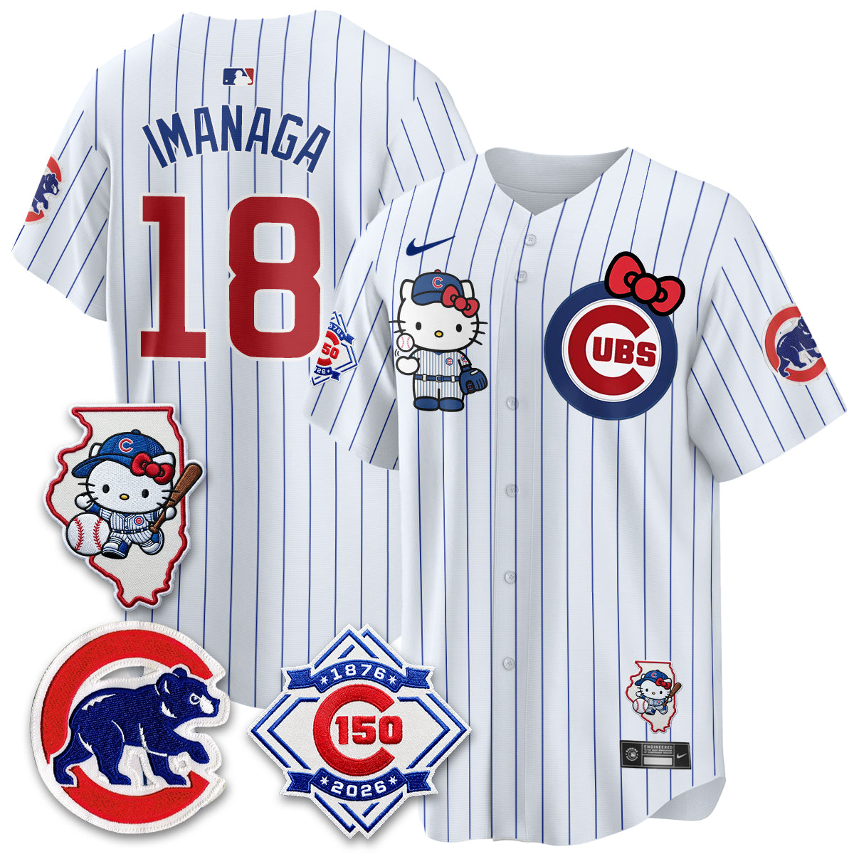 Chicago Cubs x Meow KT Vapor Premier Limited Jersey - All Stitched V2