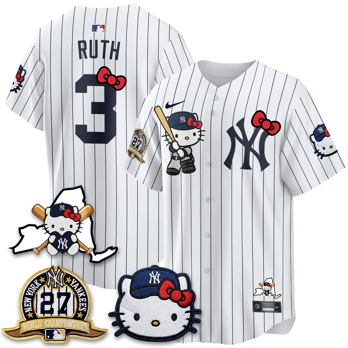 New York Yankees Meow KT 2026 Vapor Limited Jersey - All Stitched