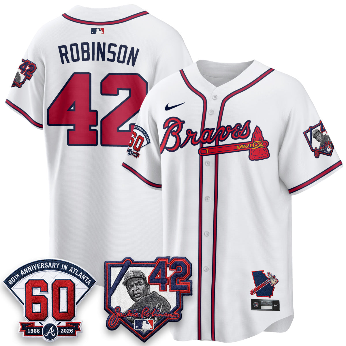 Atlanta Braves 2026 Jackie Robinson Day Vapor Limited Jersey - All Stitched