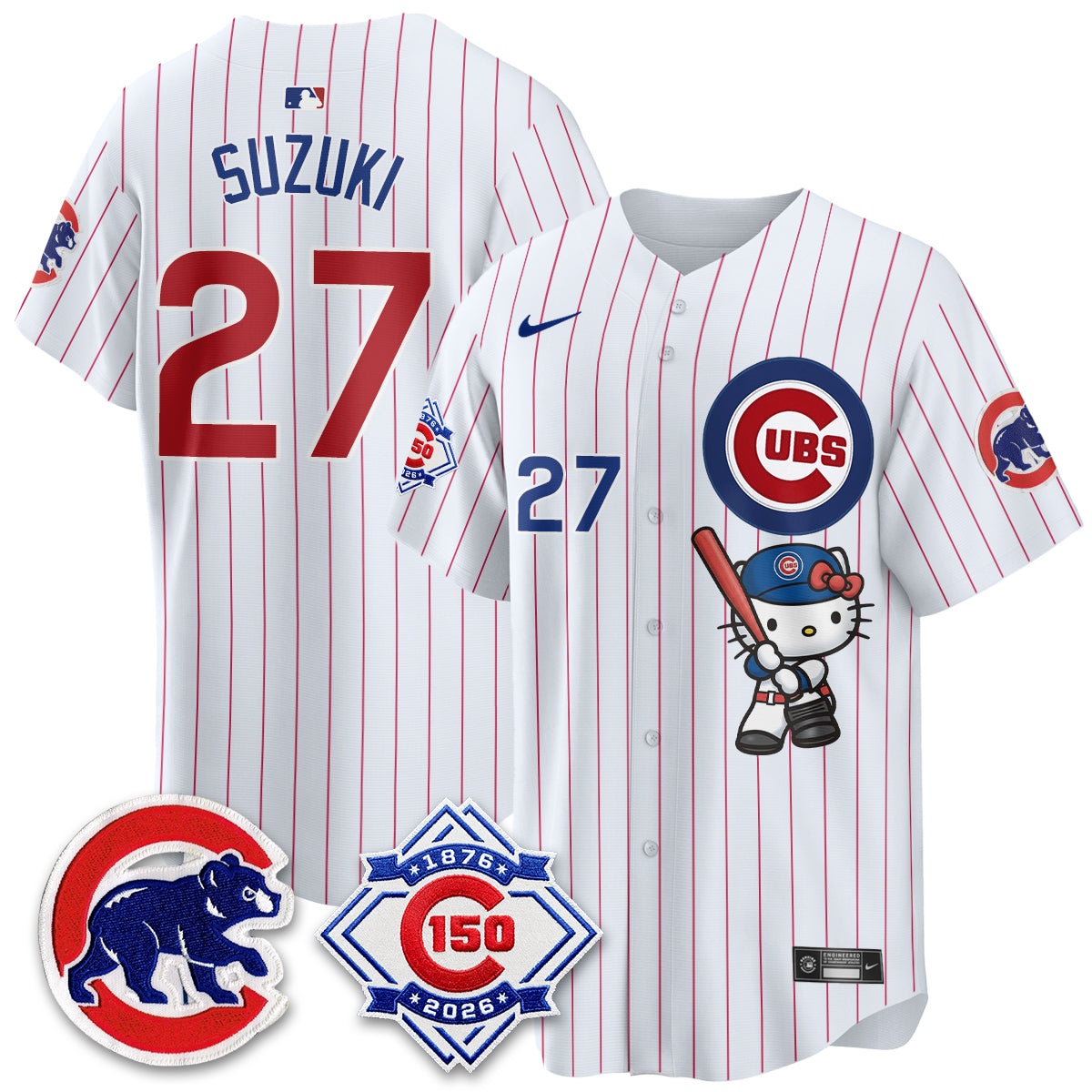 Chicago Cubs x Meow KT Vapor Premier Limited Jersey - All Stitched