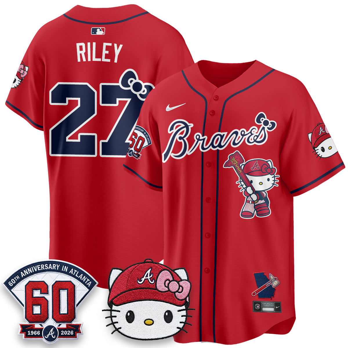 Atlanta Braves x Meow KT 2026 Vapor Limited Jersey - All Stitched