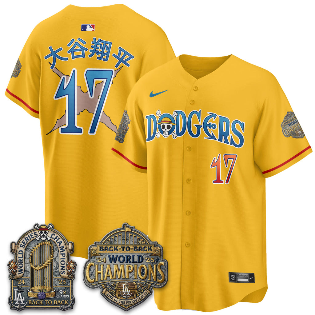 Los Angeles Dodgers Japanese Cartoon Vapor Limited Jersey - Stitched