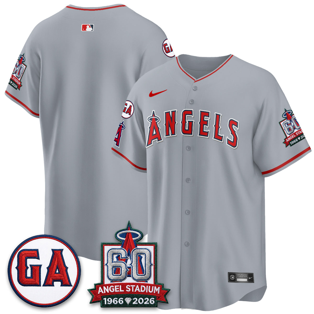 Los Angeles Angels 60th Anniversary Vapor Jersey - All Stitched V3