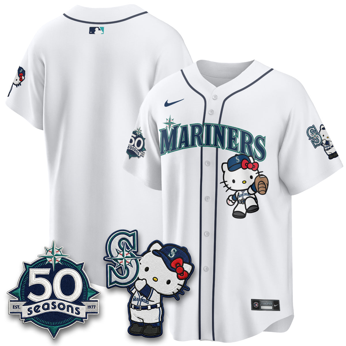 Seattle Mariners x Meow KT Night Limited Jersey - All Stitched V2