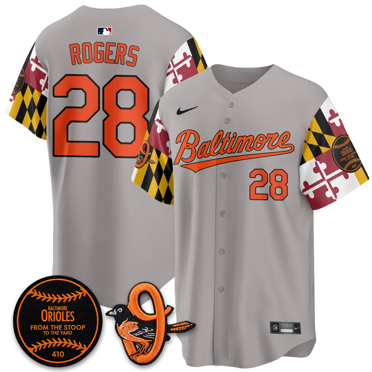 Baltimore Orioles 2026 x Maryland State Flag Vapor Jersey - All Stitched V2