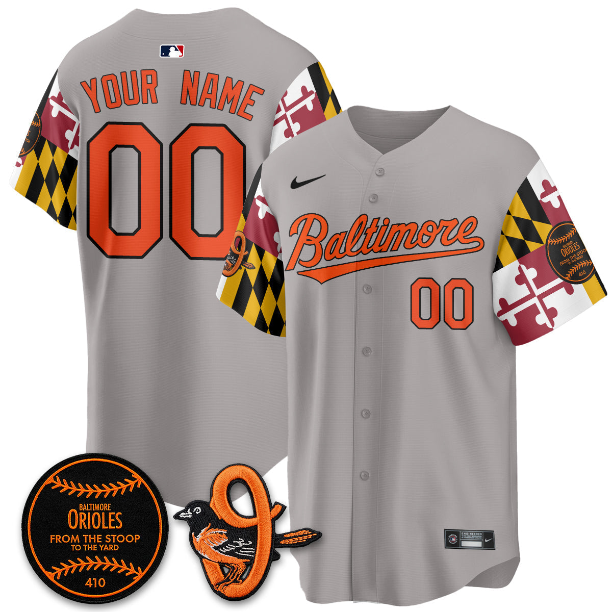BAL 2026 x Maryland State Flag Vapor Custom Jersey - Stitched V2
