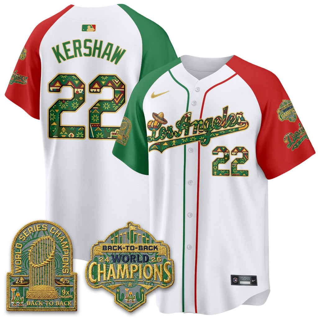 Los Angeles Dodgers x Mexican Heritage âLetâs Fiesta!â 2026 Limited Vapor Jersey - All Stitched