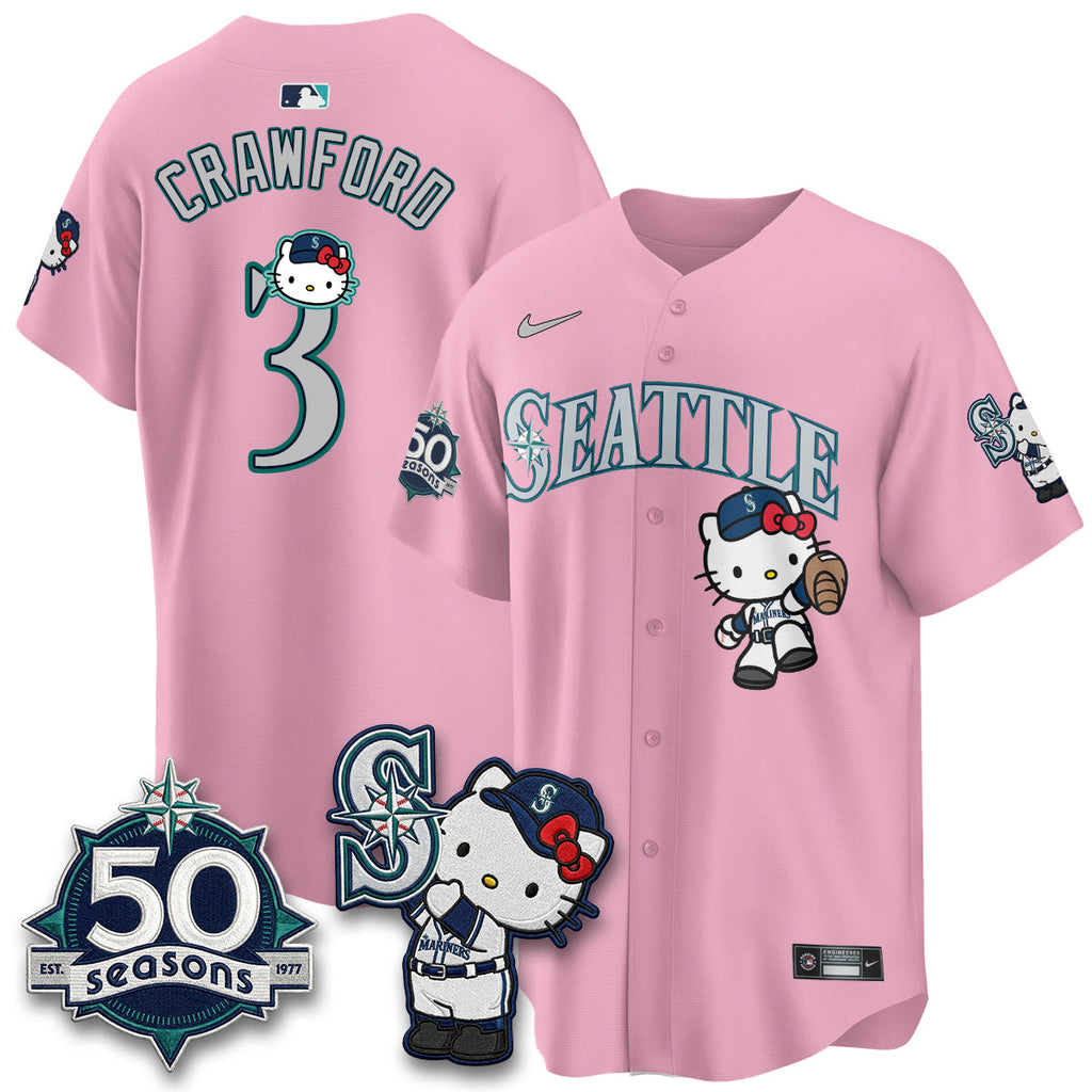 Seattle Mariners x Meow KT Night Limited Jersey - All Stitched V2