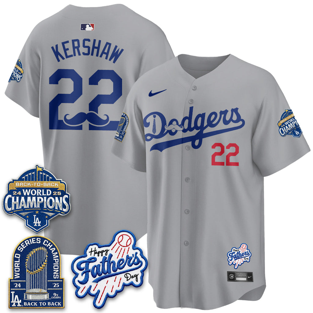 Los Angeles Dodgers Happy Father's Day 2026 Jersey - Stitched