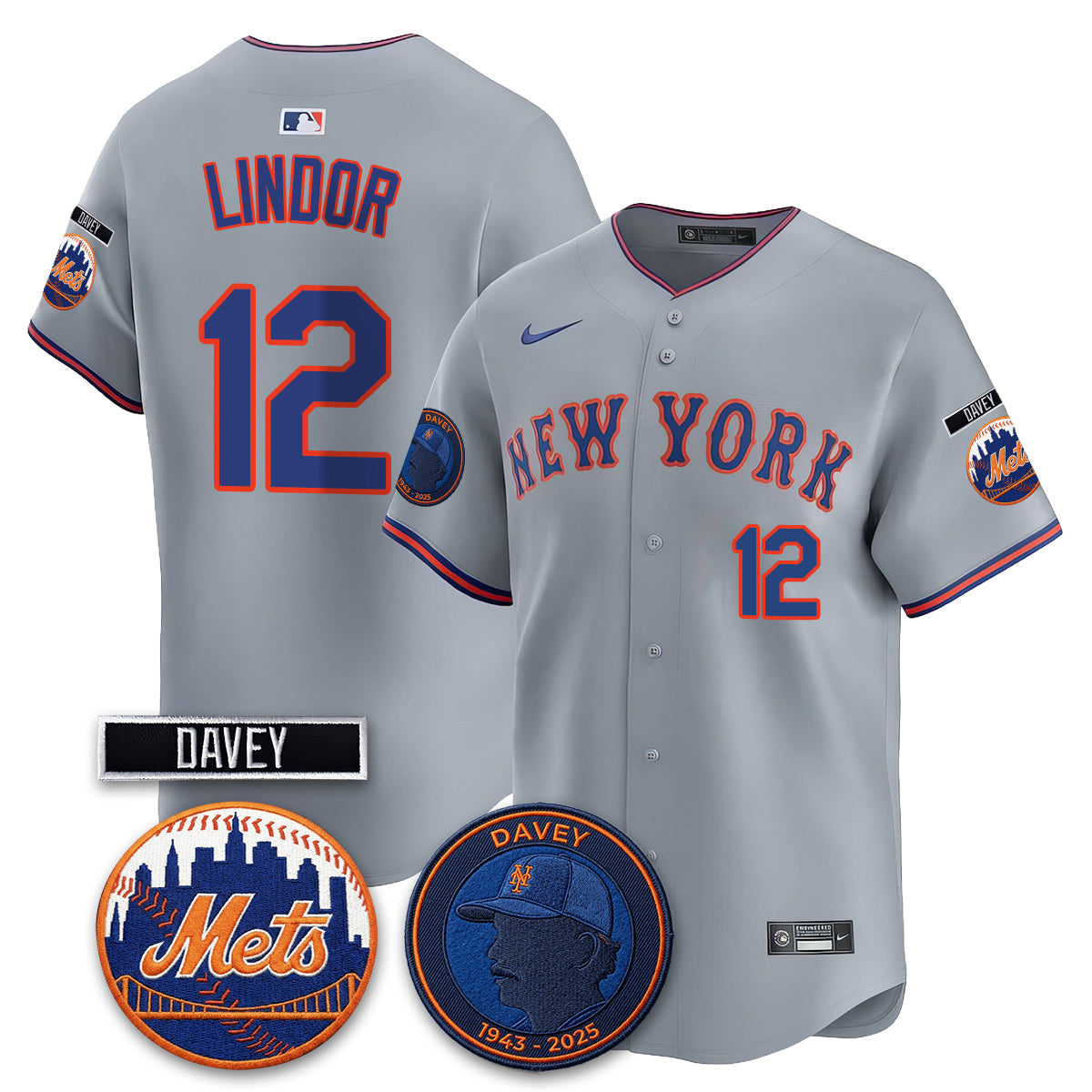 New York Mets 2026 Davey Johnson In Memoriam Vapor Limited Jersey - All Stitched