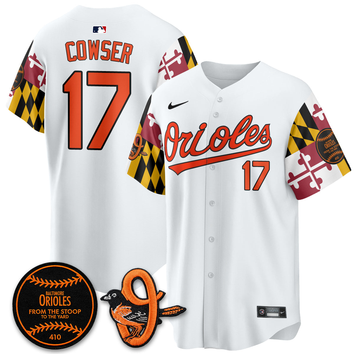 Baltimore Orioles 2026 x Maryland State Flag Vapor Jersey - All Stitched V2