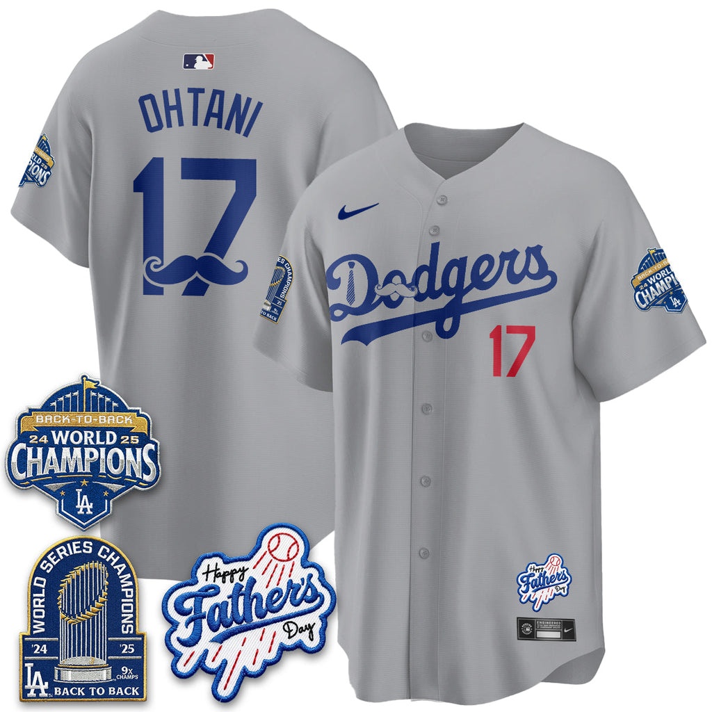 Los Angeles Dodgers Happy Father's Day 2026 Jersey - Stitched