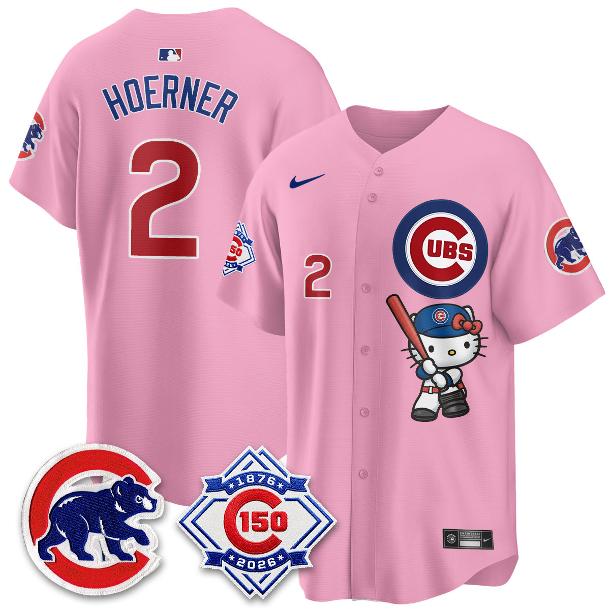 Chicago Cubs x Meow KT Vapor Premier Limited Jersey - All Stitched