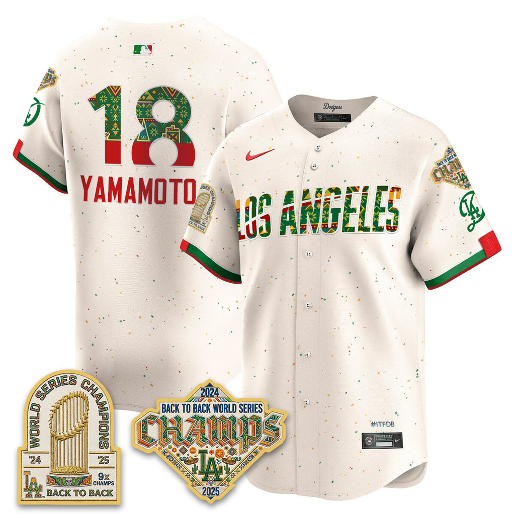 Los Angeles Dodgers x Mexican Heritage 2026 Limited Vapor Jersey - All Stitched
