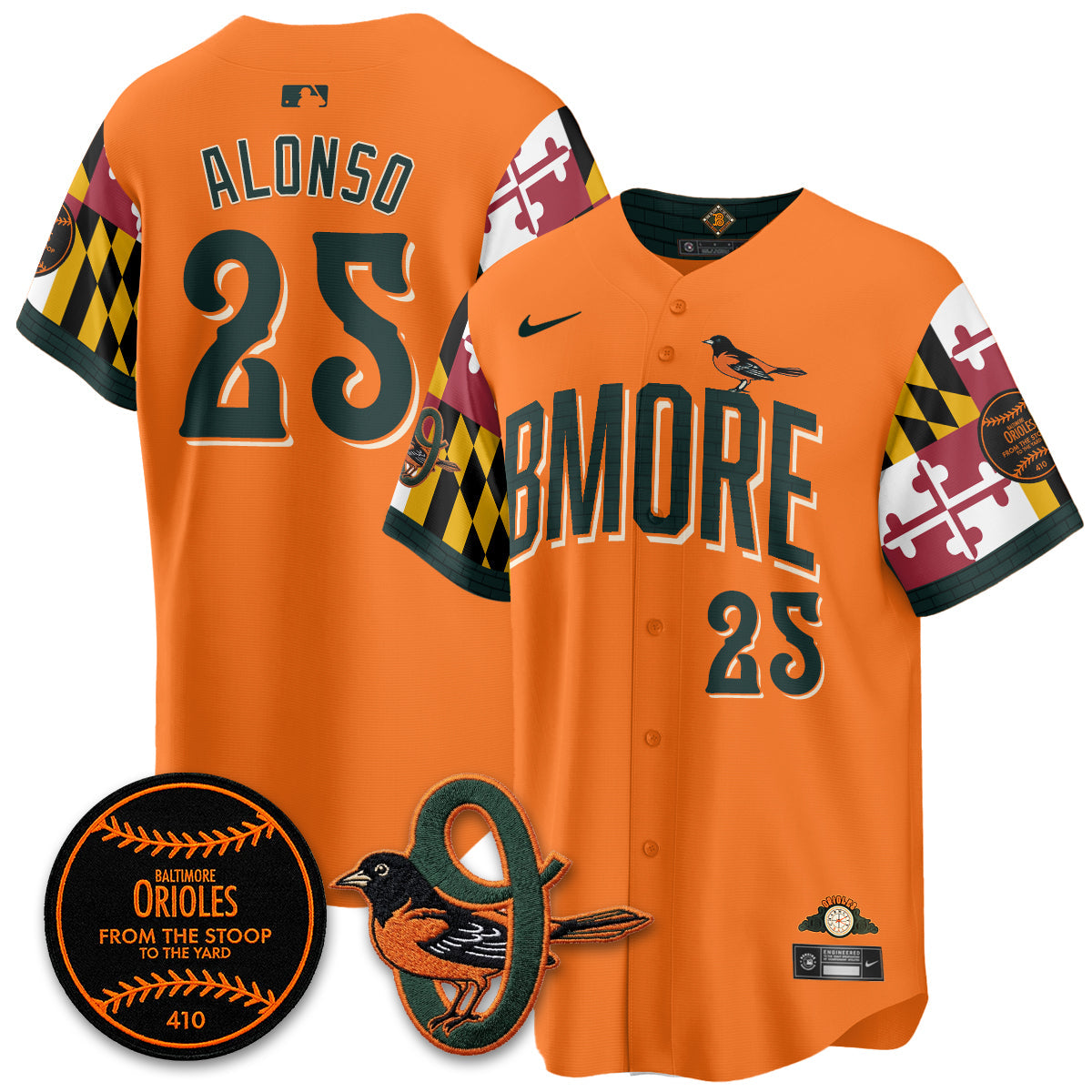 Baltimore Orioles x Maryland State Flag 2026 Vapor Jersey - All Stitched