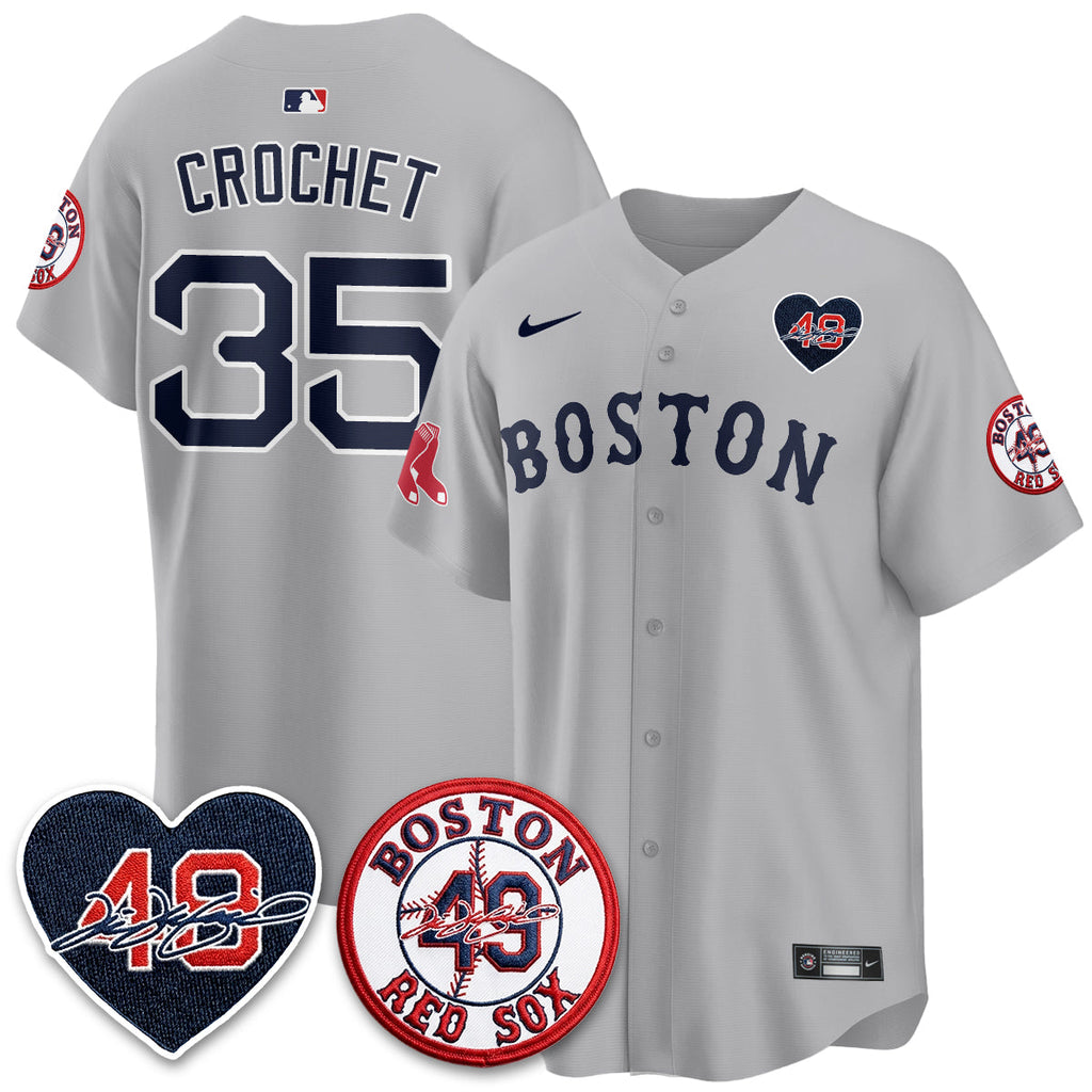 Boston Red Sox Tim Wakefield Memorial Patch Vaper Premier Limited Jersey - All Stitched