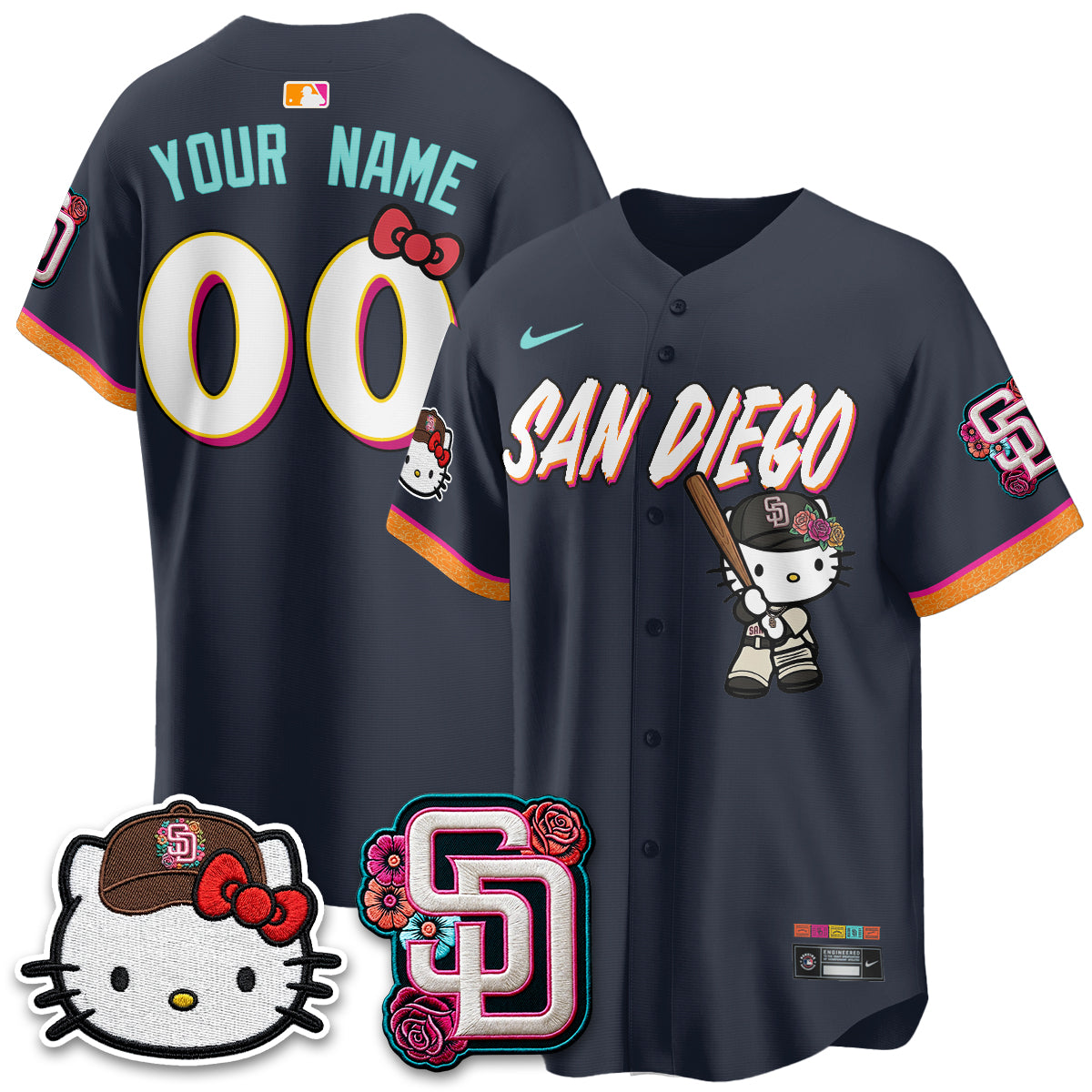 SD 2026 City Connect x Meow KT Vapor Limited Custom Jersey - All Stitched