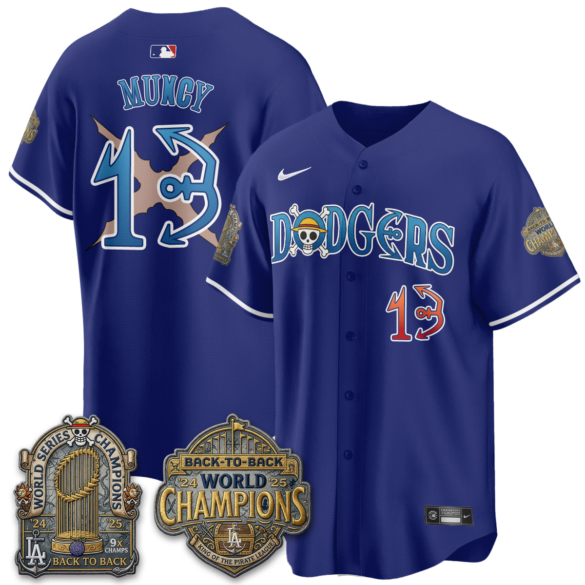 Los Angeles Dodgers Japanese Cartoon Vapor Limited Jersey - Stitched