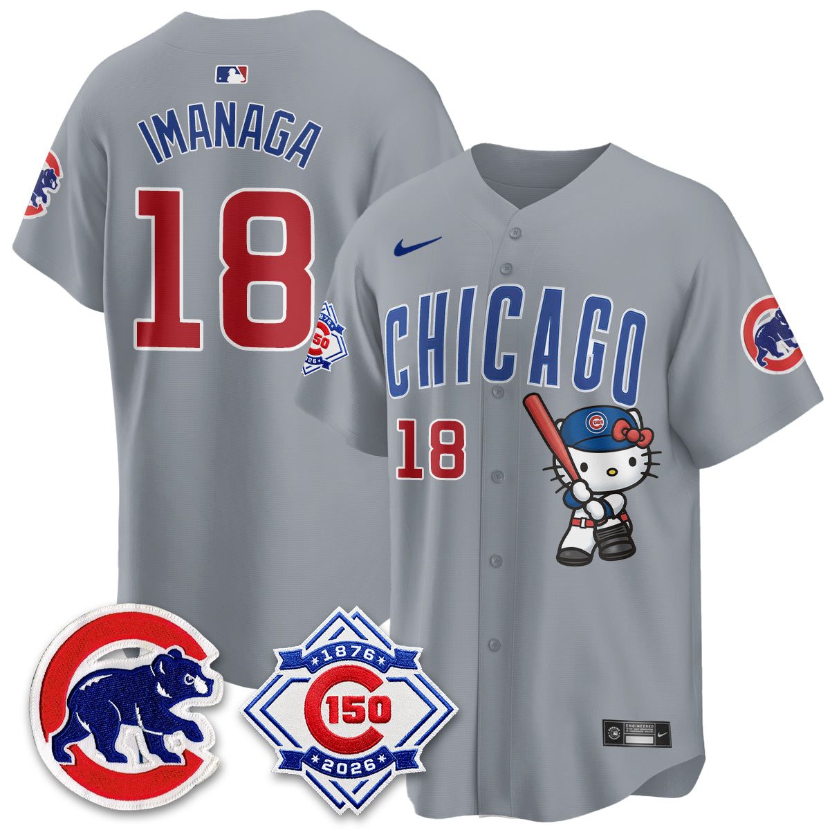 Chicago Cubs x Meow KT Vapor Premier Limited Jersey - All Stitched