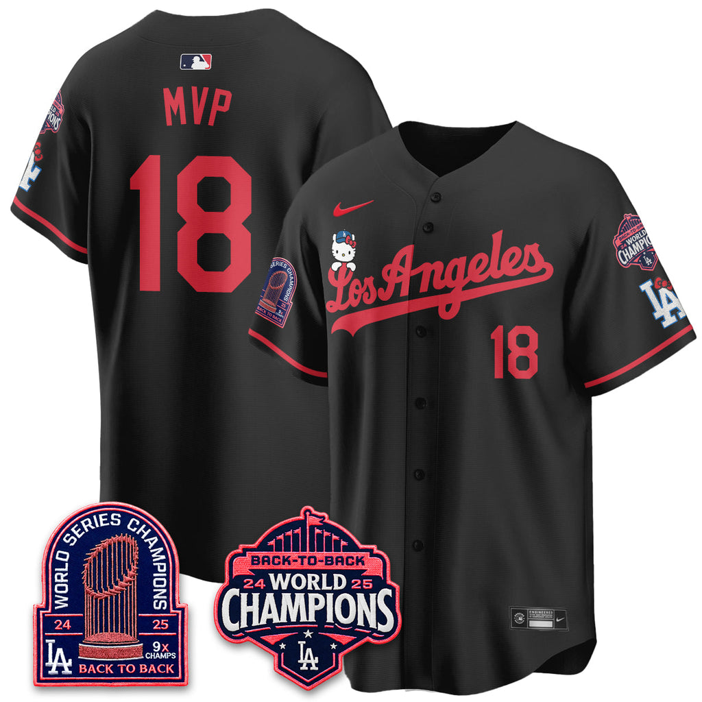 Los Angeles Dodgers x Hello Kitty Night 2026 Vapor Jersey - All Stitched - V2