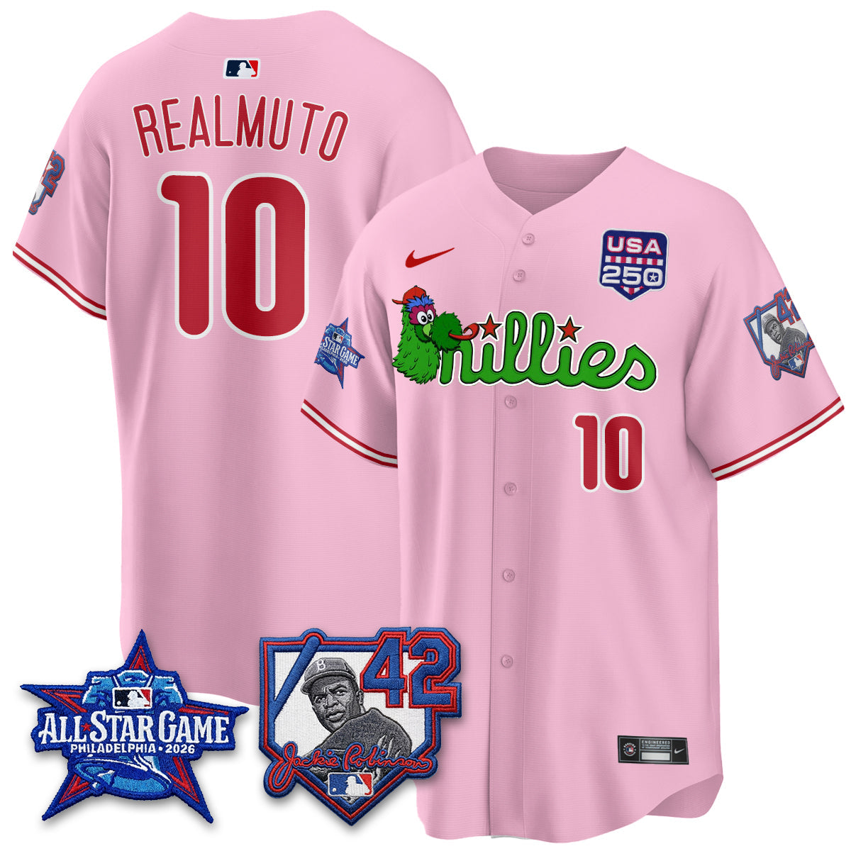 Philadelphia Phillies Phanatic 2026 New Era & 250th USA Vapor Limited Jersey - All Star Game - All Stitched