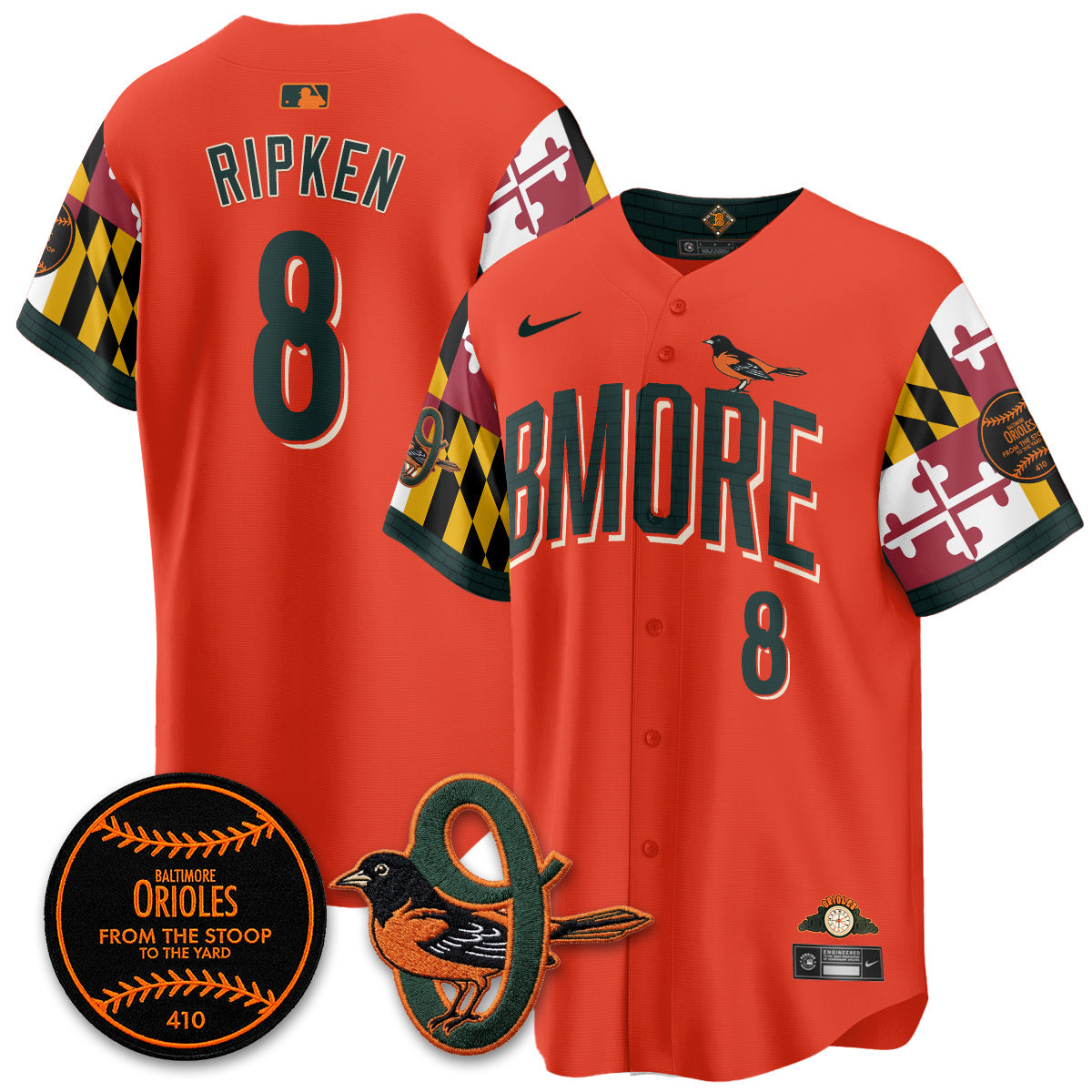 Baltimore Orioles x Maryland State Flag 2026 Vapor Jersey - All Stitched