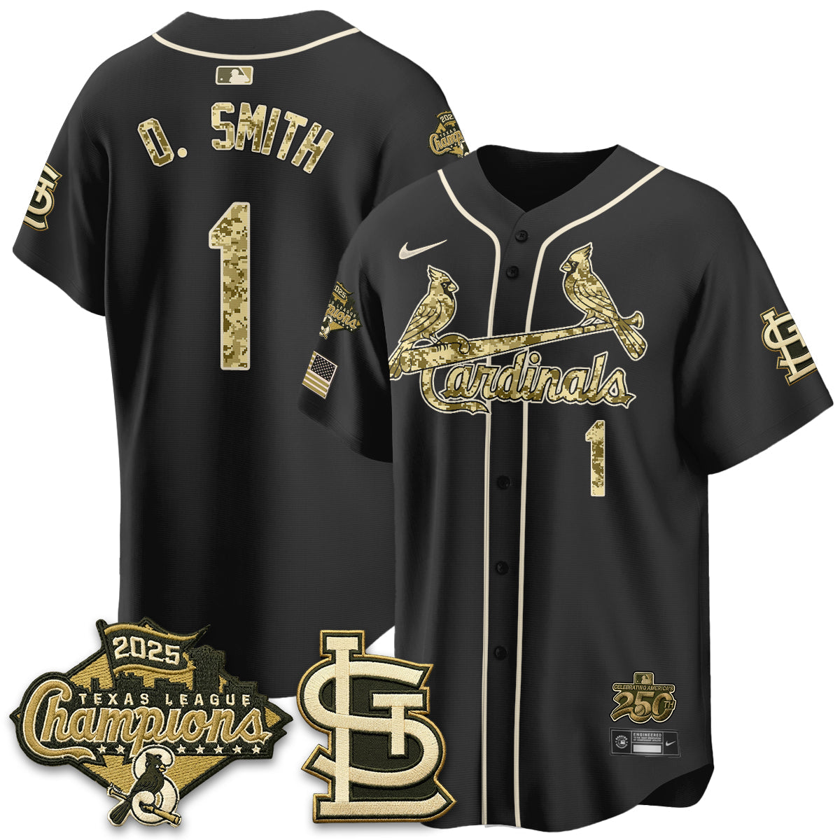 St. Louis Cardinals 2026 Armed Forces Day Jersey - All Stitched